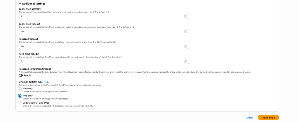 Expand additional settings